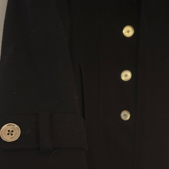 Michael Kors Black Trench Coat - Picture 6 of 14